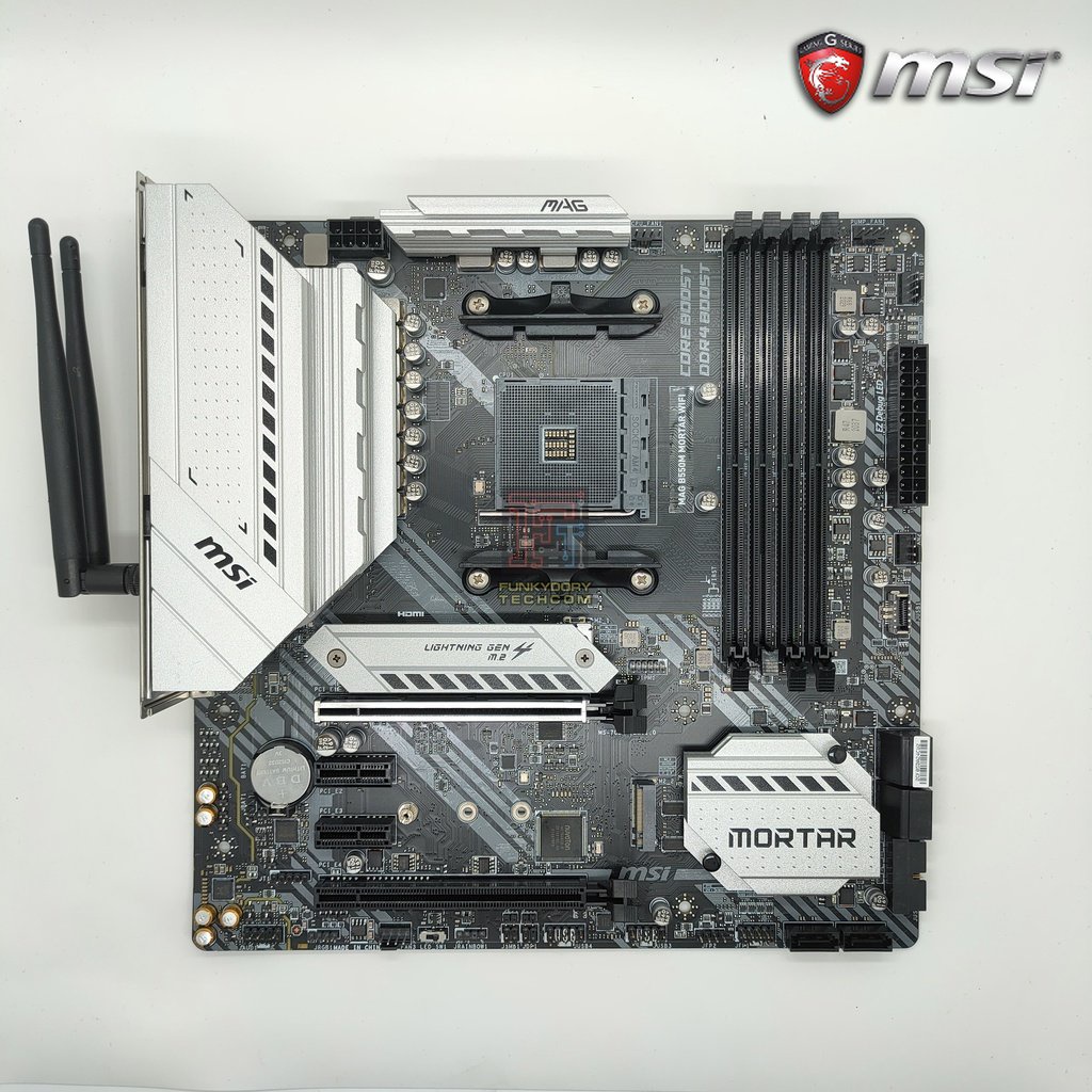 MSI MAG B550M MORTAR WIFI/MORTAR/BAZOOKA Micro ATX AM4 Motherboard pre