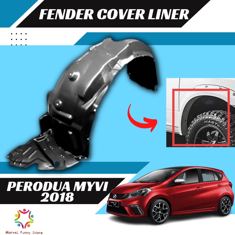 PERODUA MYVI GEN3 FENDER COVER LINER DAUN PISANG Shopee Malaysia
