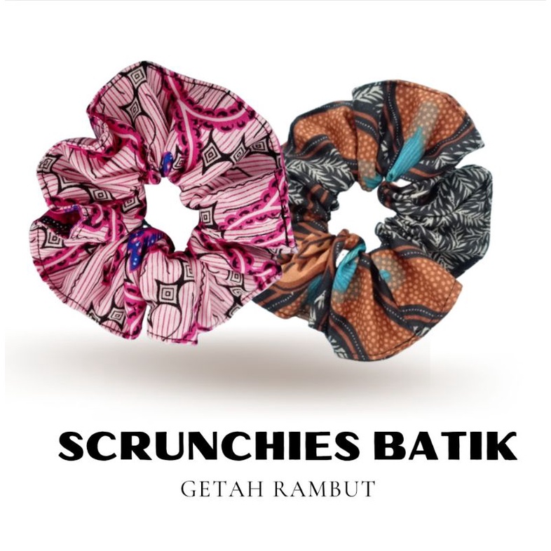 Scrunchies Batik Getah Rambut Batik Murah Harga Borong | Shopee Malaysia