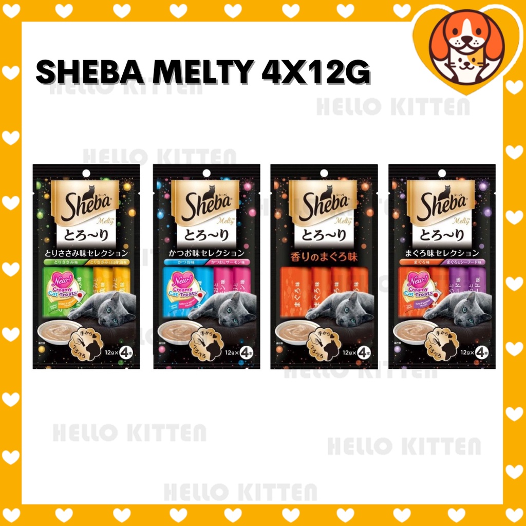 HK Sheba Melty Mix Flavour Japanese Recipe Creamy Cat Treats Snacks