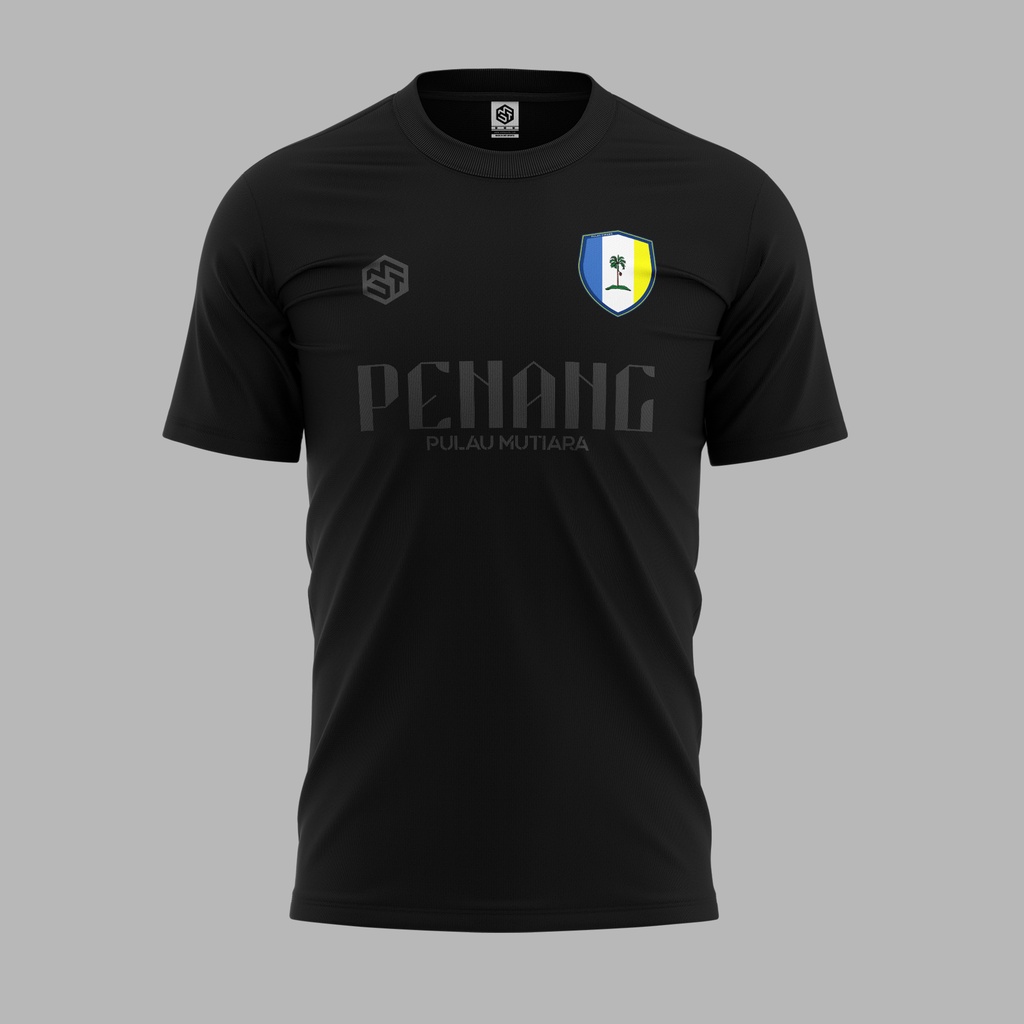 [READY STOCK] Pulau Pinang Pulau Mutiara Jersi Blackout - Jersey Roundneck