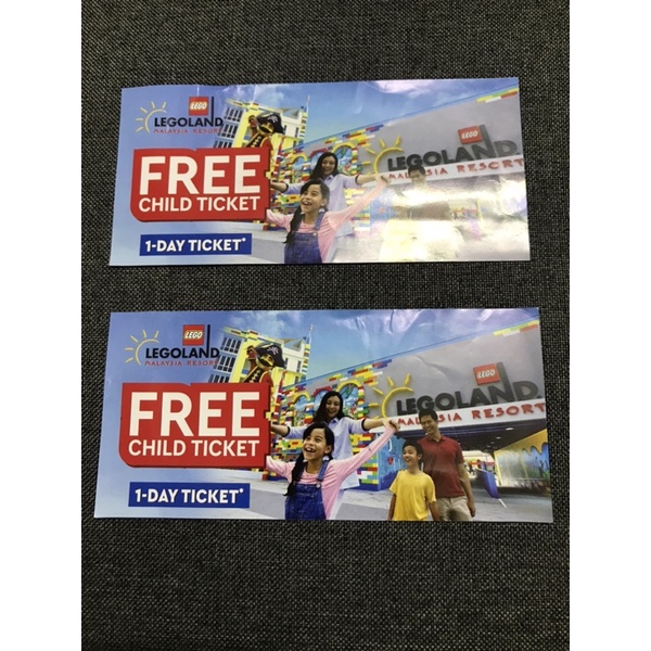 Legoland kids go free 1 day child ticket shopee malaysia