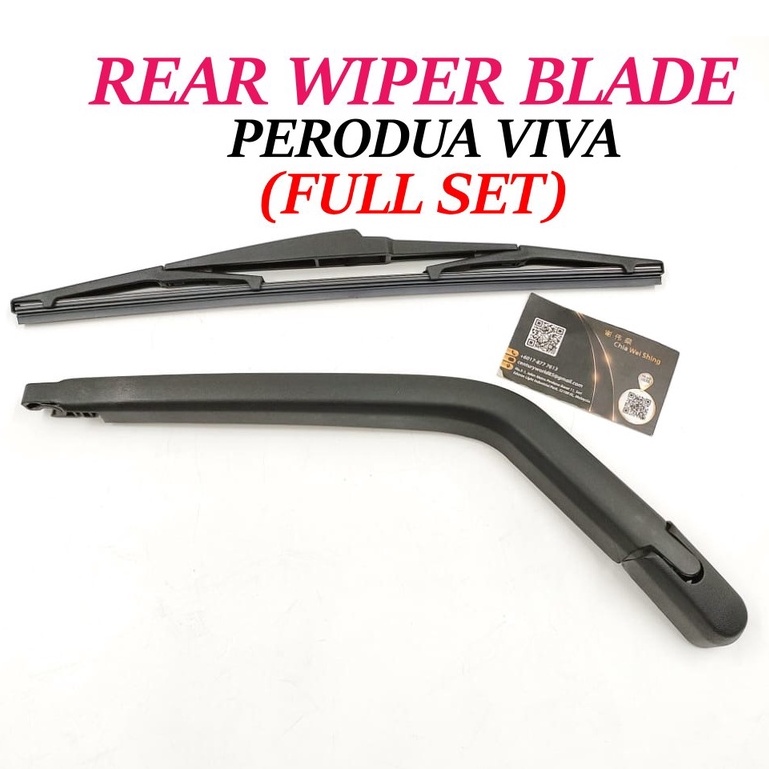 PERODUA VIVA FULL SET REAR WIPER Wiper Blade with Wiper Arm Rear