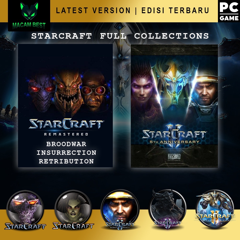 STARCRAFT REMASTERED & STARCRAFT 2 Full Collection [PC DIGITAL DOWNLOAD ...