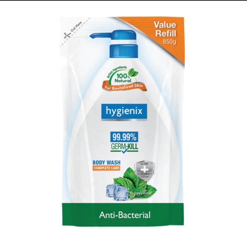 HYGIENIX Antibacterial Body Wash Complete Care Refill 850g | Shopee ...