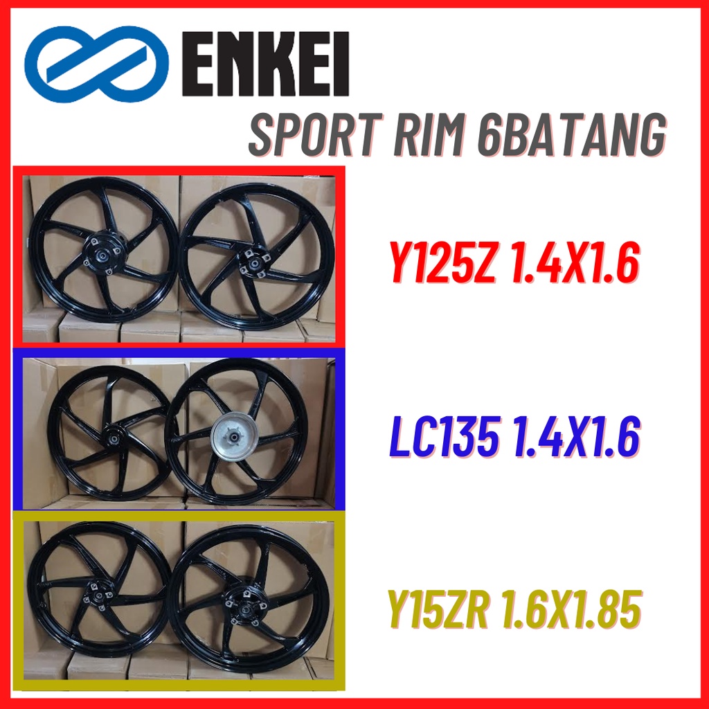 sport rim 6 batang lc135