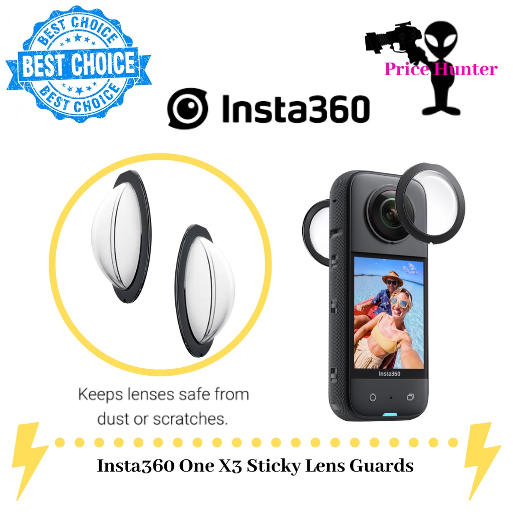 Insta360 One X3 Sticky Lens Guards Shopee Malaysia