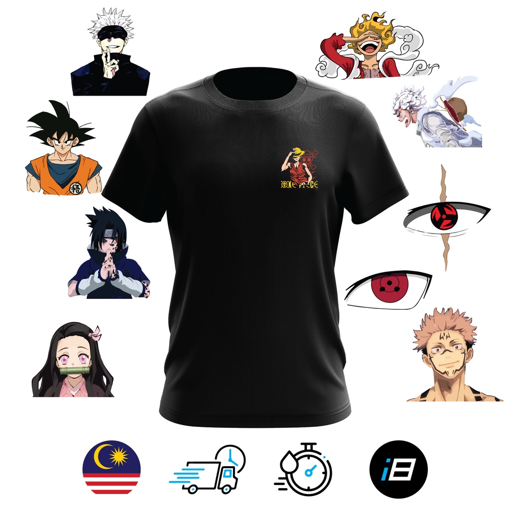Anime Sharingan One Piece Luffy Naruto Jujutsu Kaisen Gojo Tshirt