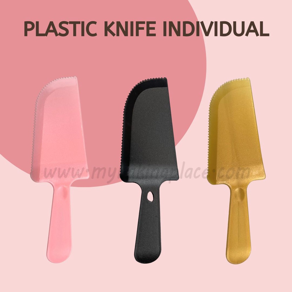 Plastic Knife Pemotong Kuih Pisau Kek Tapak Kuda Kek Marble Cake Pisau Murah Pisau Kek Plastik Pemotong Kek Cake Knife
