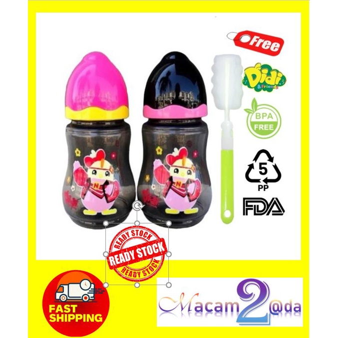 Ready Stock Botol Susu Didi And Nana Friends 9oz Twinpack Shopee Malaysia