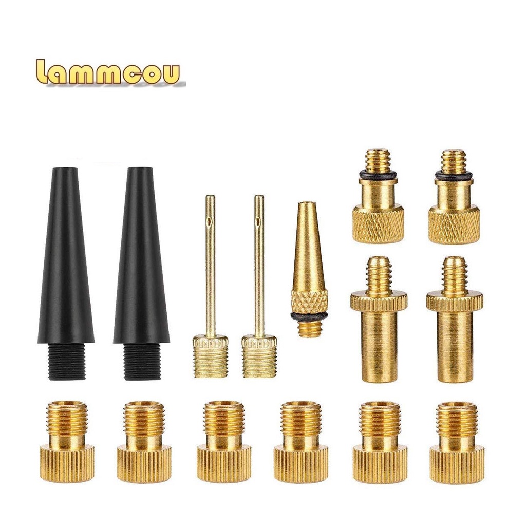 Lammcou Copper Bicycle Valve SV AV DV Adapter Set MTB Mountain Bike