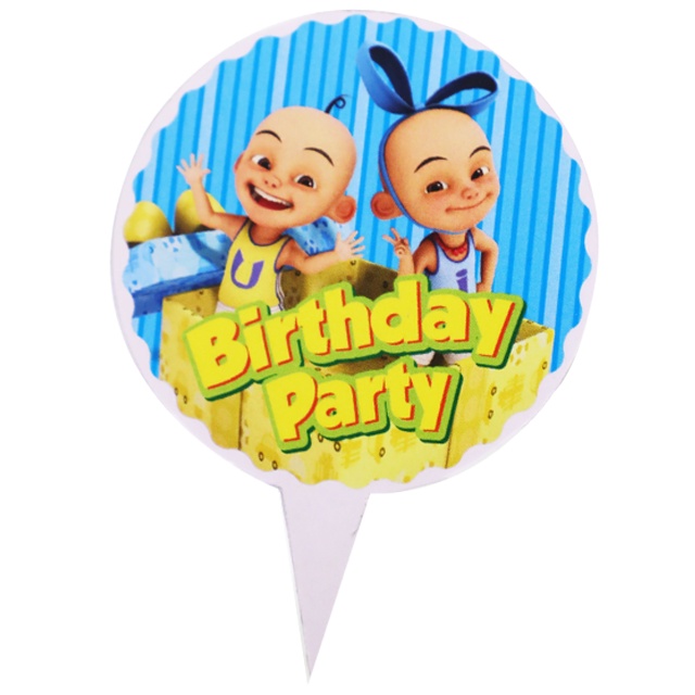 Clearance Upin And Ipin Birthday Cupcake Topper 30pcs Per Set Shopee Malaysia 