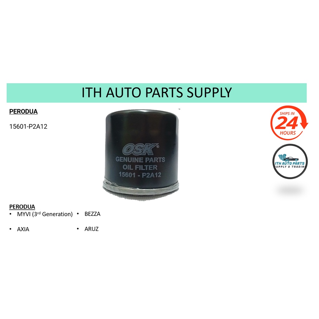 ORIGINAL Perodua Oil Filter Bezza/Axia /Myvi 2017 (15601P2A12001