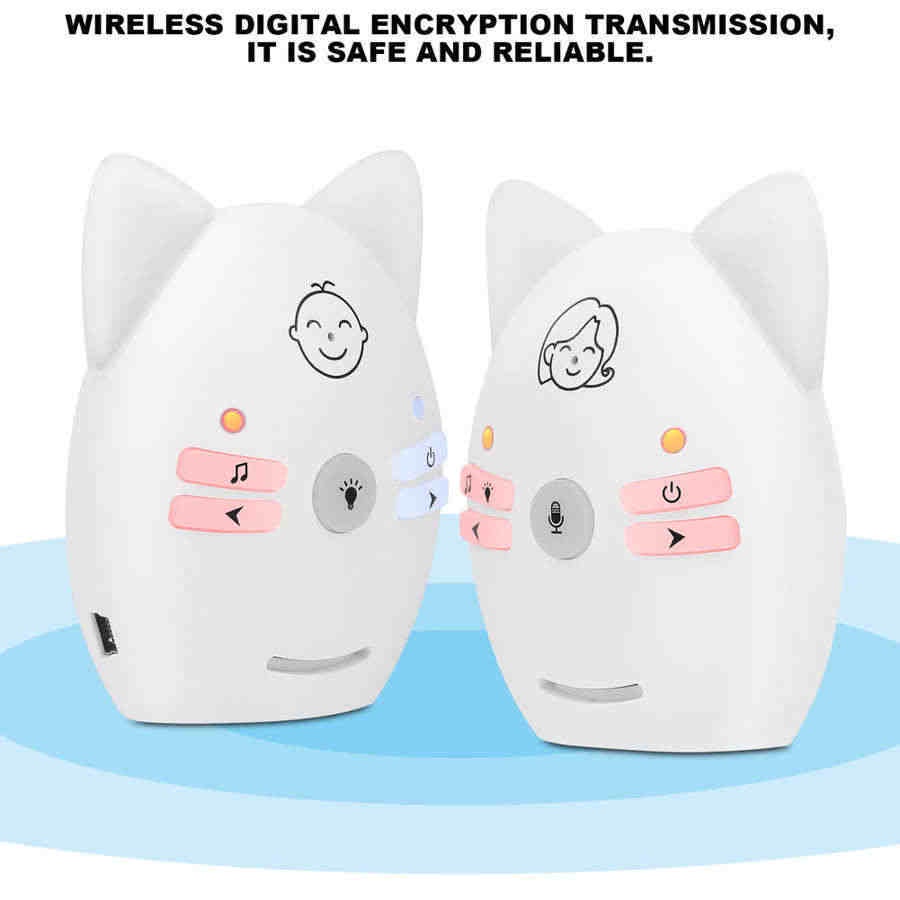 Two Way Baby Audio Monitor Night Light With Sound Reminder Alarm Ready Stock