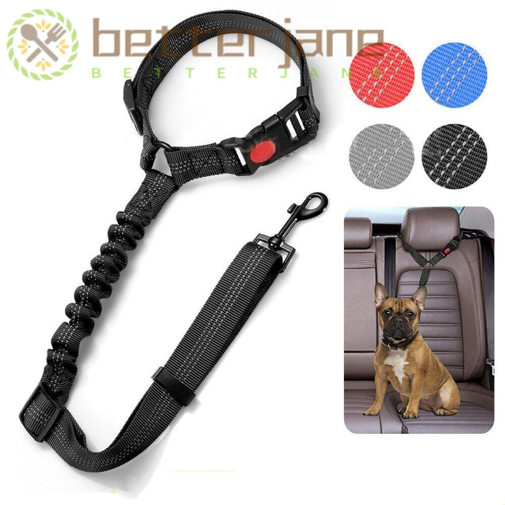 BETTERJANE Pet Car Safety Rope Backseat Tow Rope Travel Restraint For Dog Safety Harnesses Lead