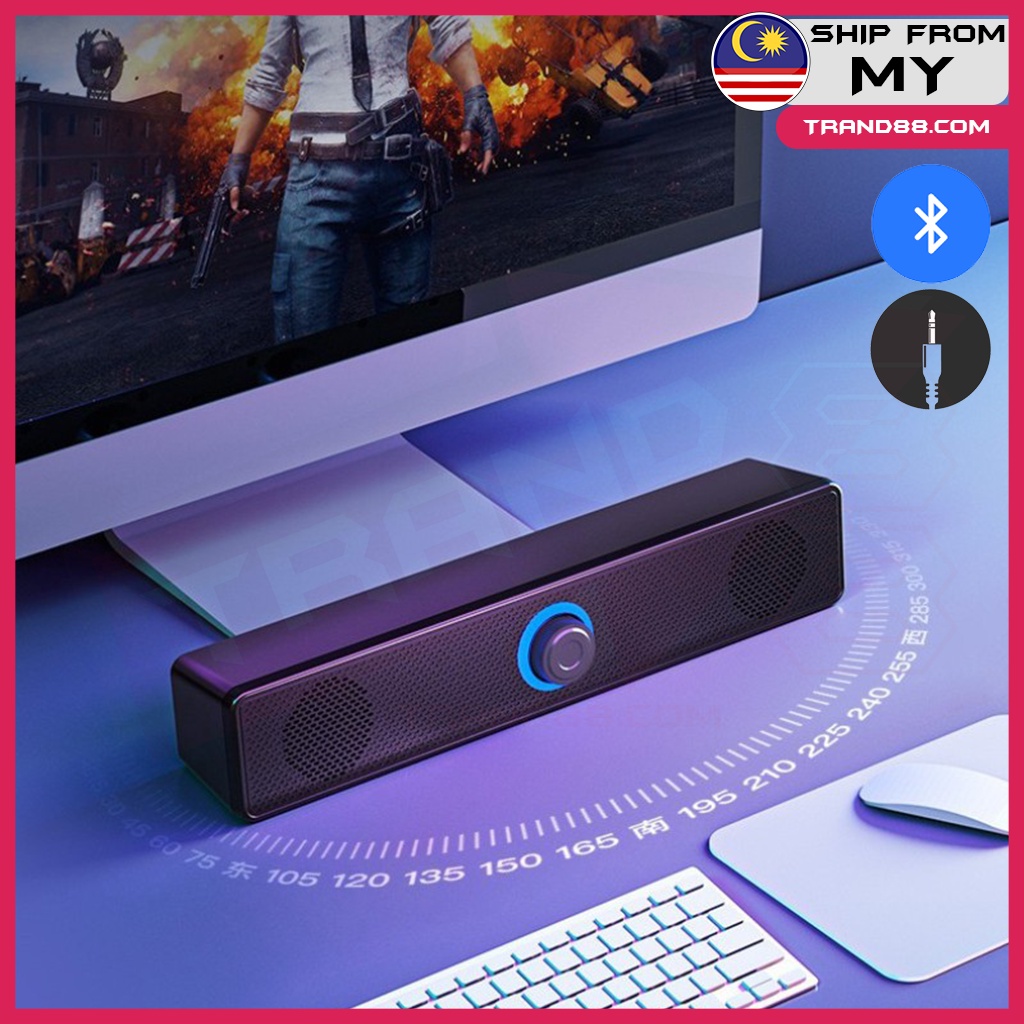 Trand88 Portable USB Mini Speaker Soundbar for PC Computer Music Player