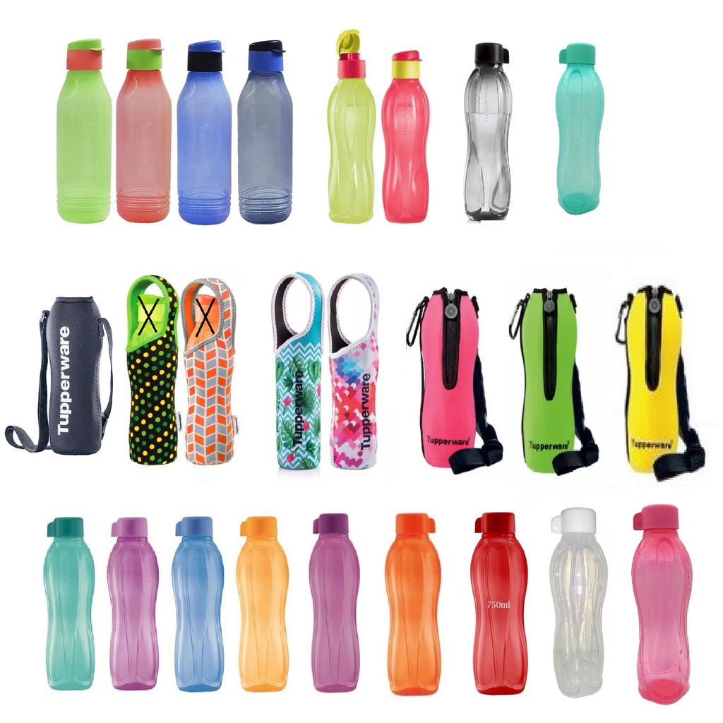 Tupperware Eco Bottle 750ml screw Cap OR Flip Top Shopee Malaysia