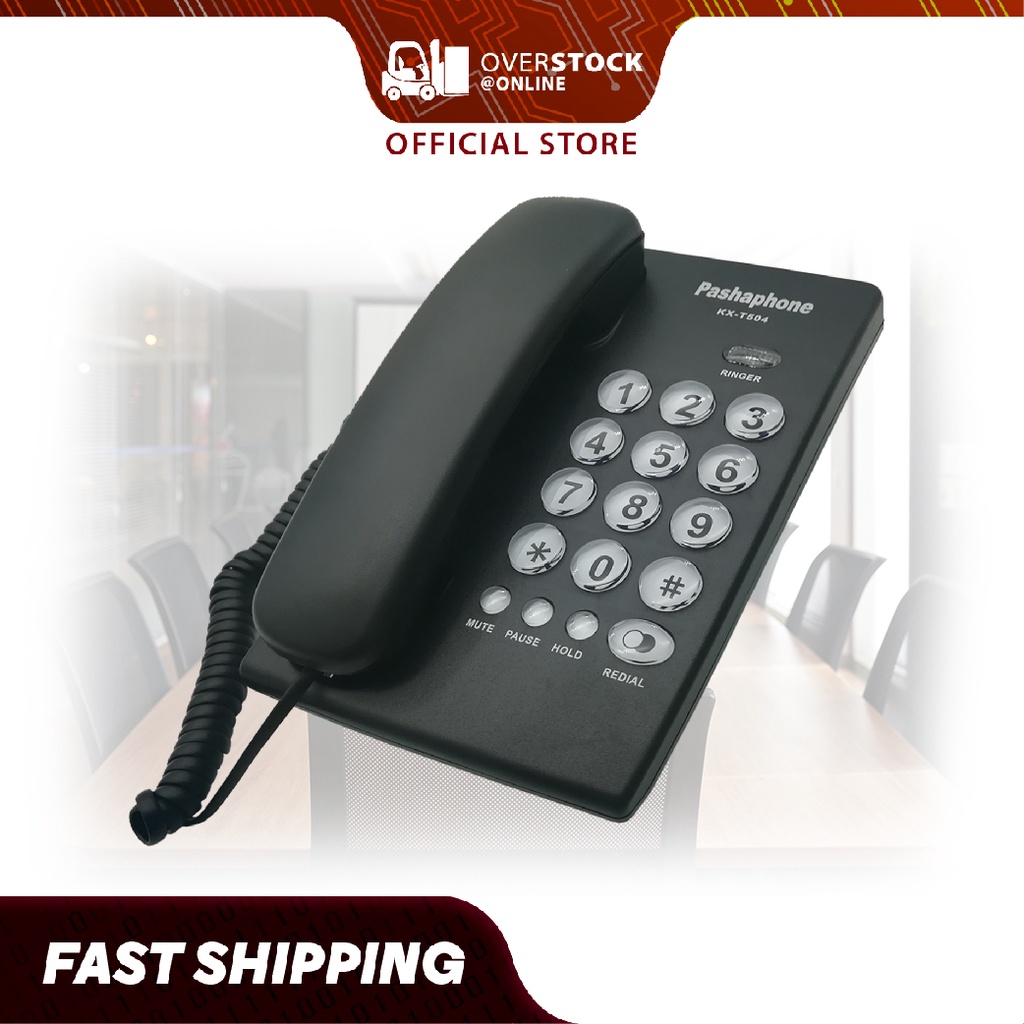 Pashaphone Corded Phone KXT504 with Big Button Landline Telephone TM