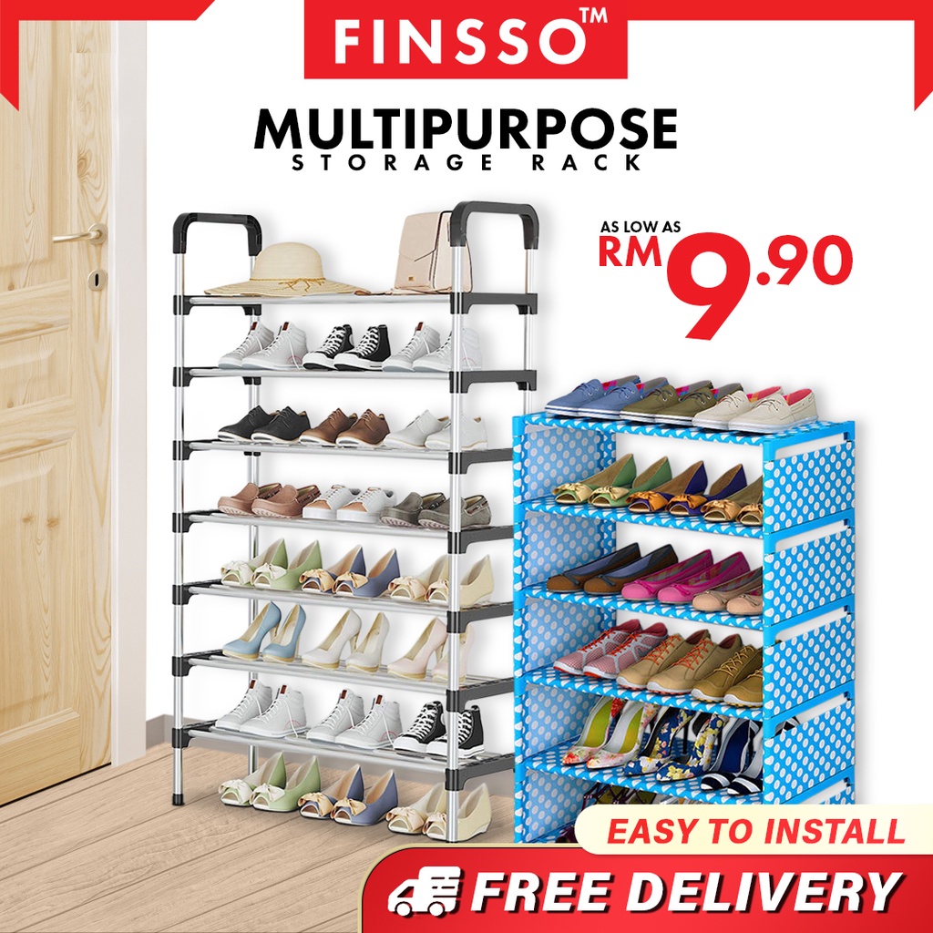 FREE SHIPPING !!! Multi Layer Shoes Storage Organizer Rack Space Saving Stackable Shoe Shelf / Rak Kasut