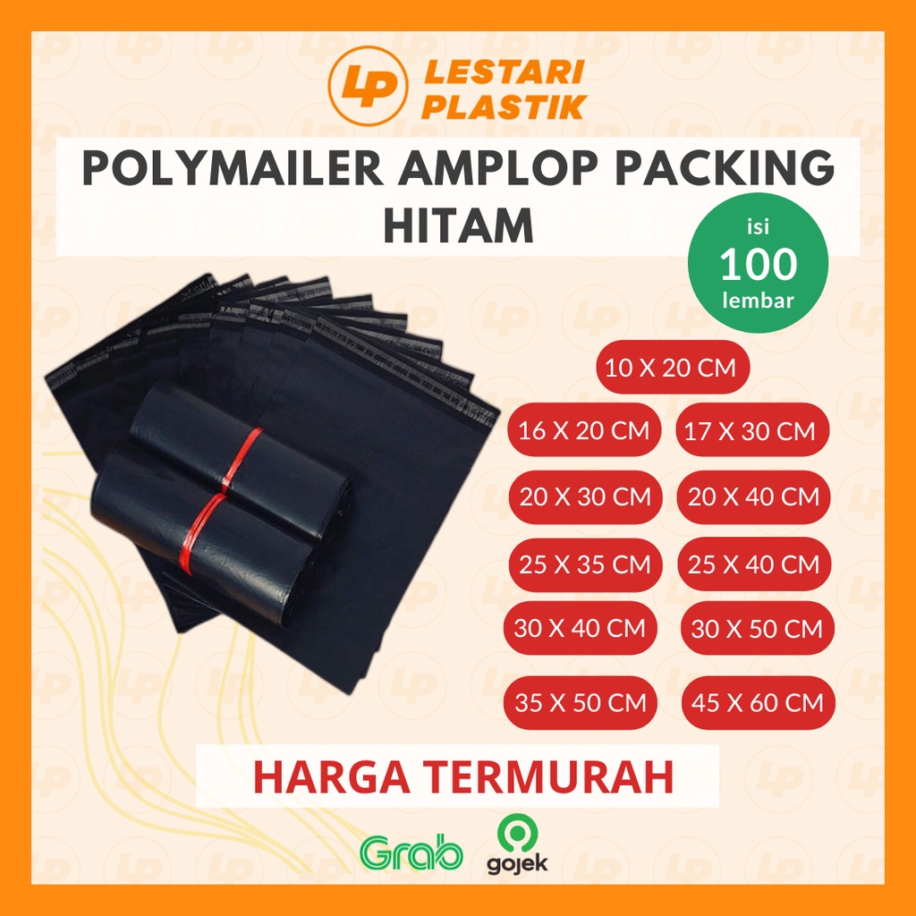 HITAM Best Selling!! Envelope PACKING/Plastic PACKING PACKING/ONLINE SHOP/PACKNG Clothes COSTUM HIJAB PACKING Glue Black PE SIZE 35x50CM/contents 100 Sheets Black/Thick (MIN Purchase 100 Sheets)