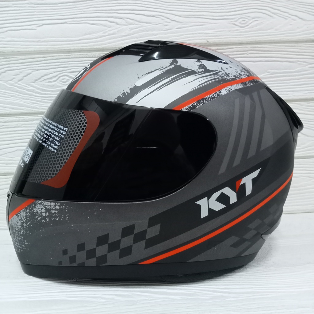 Helmet KYT R10 Series 4 GUNMETAL DOFF RED KYT R10 4 KYT R10 SMOKE