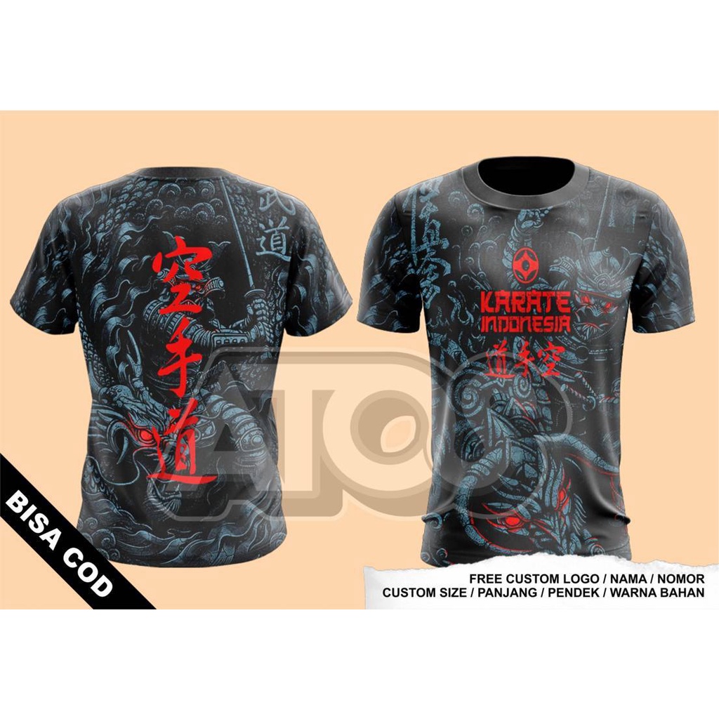 T-shirt Jersey KARATE INDONESIA ATOS PREMIUM Art03 | Shopee Malaysia