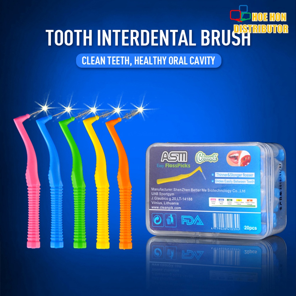 ASM L Shape Interdental Brush Teeth Gap Brush Floss Orthodontic Braces