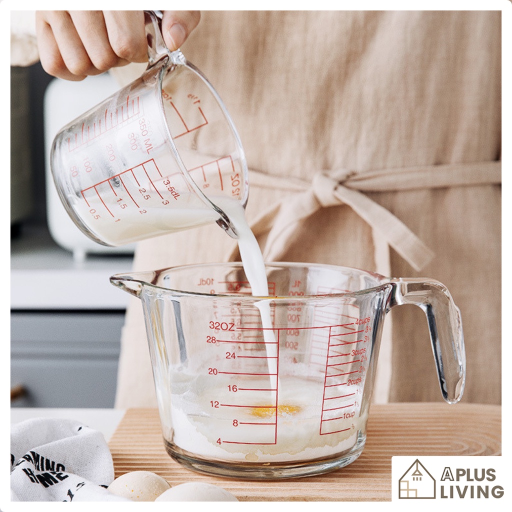 Multifunctional Glass Measuring Cup Microwave Heatproof Measuring Cup