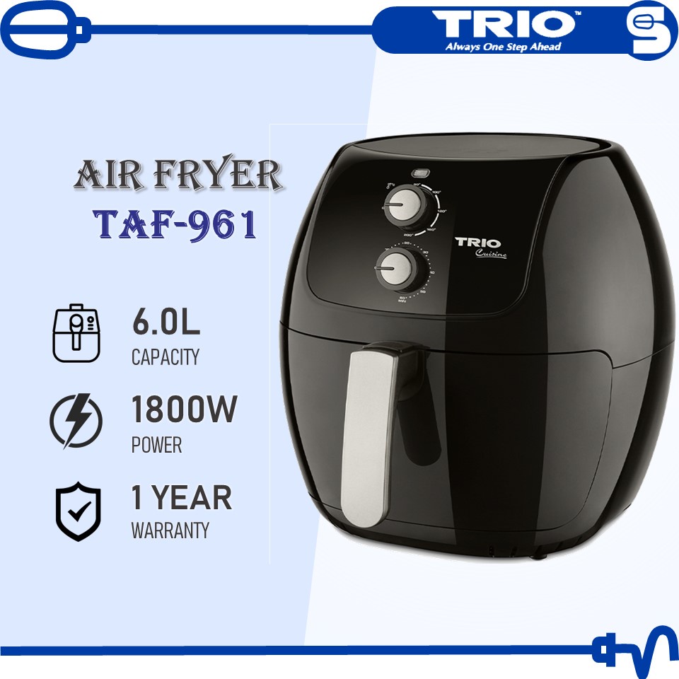 TRIO Air Fryer TAF960 (6.0L/1400w) 6 Liter Capacity Detachable Frying