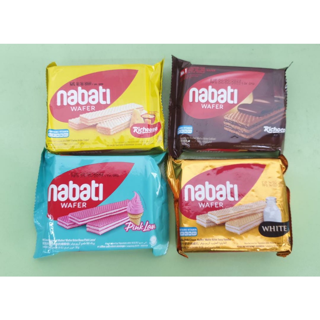 **READY STOCKS **Nabati Wafer Biscult 46-50g (Vanilla Milk/Cheese /Pink ...