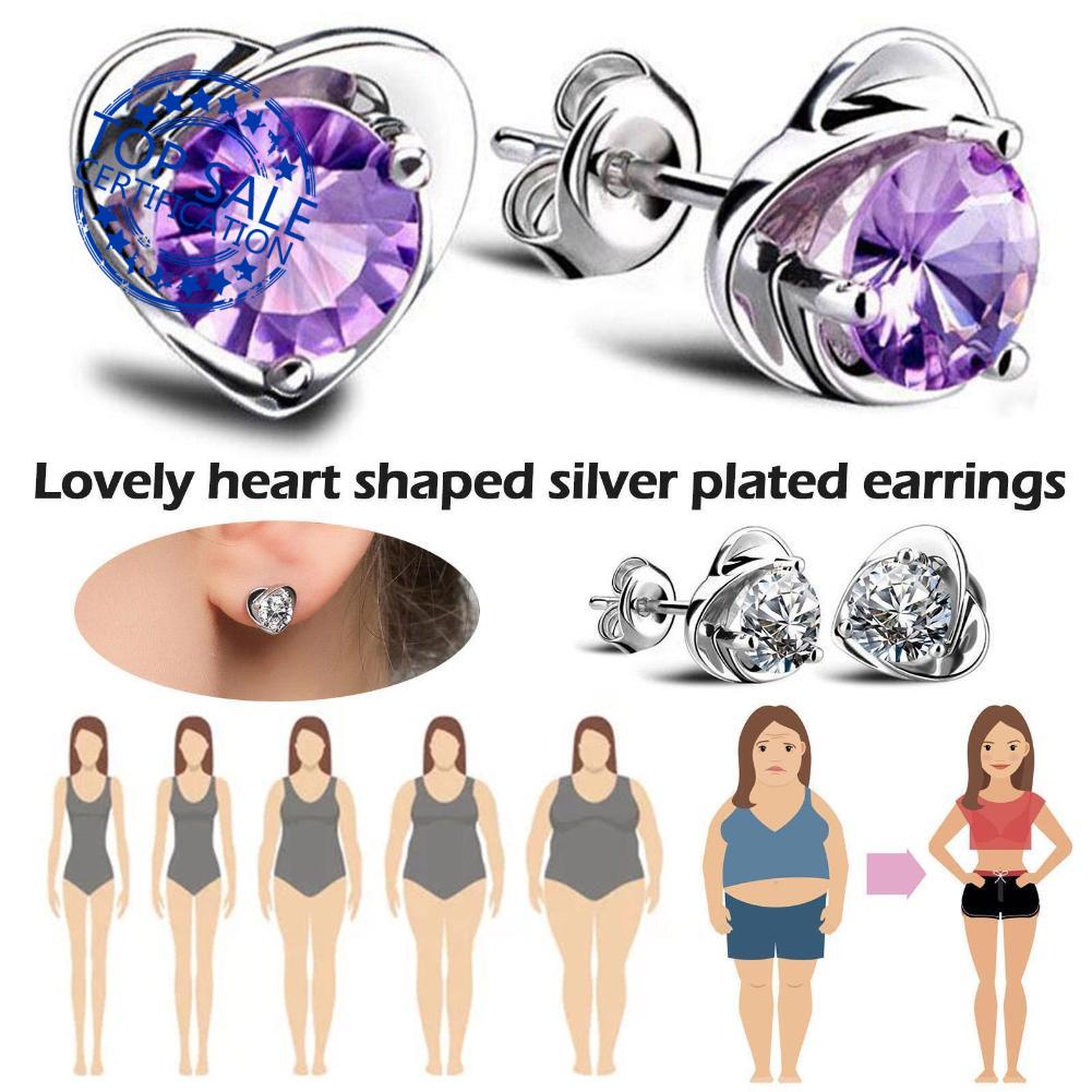 Magnetic Weight Earrings Loss Slimming Ear Stud Piercing Pair New Men Women 2024 G0K9