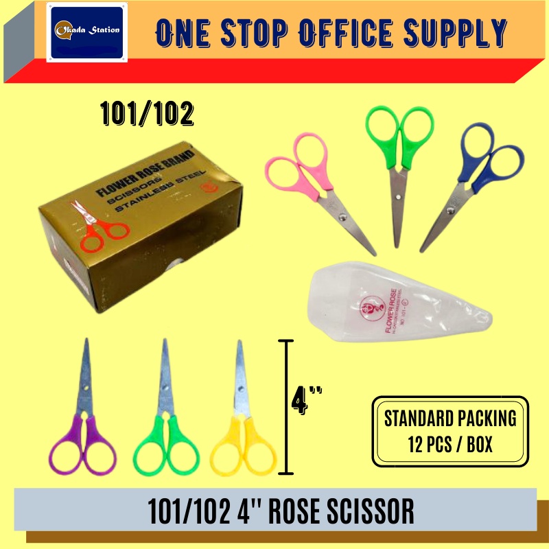 (RM2.20) OKADA 101/102 4" ROSE SCISSOR / SCISSOR / 4 INCH ROSE SCISSOR