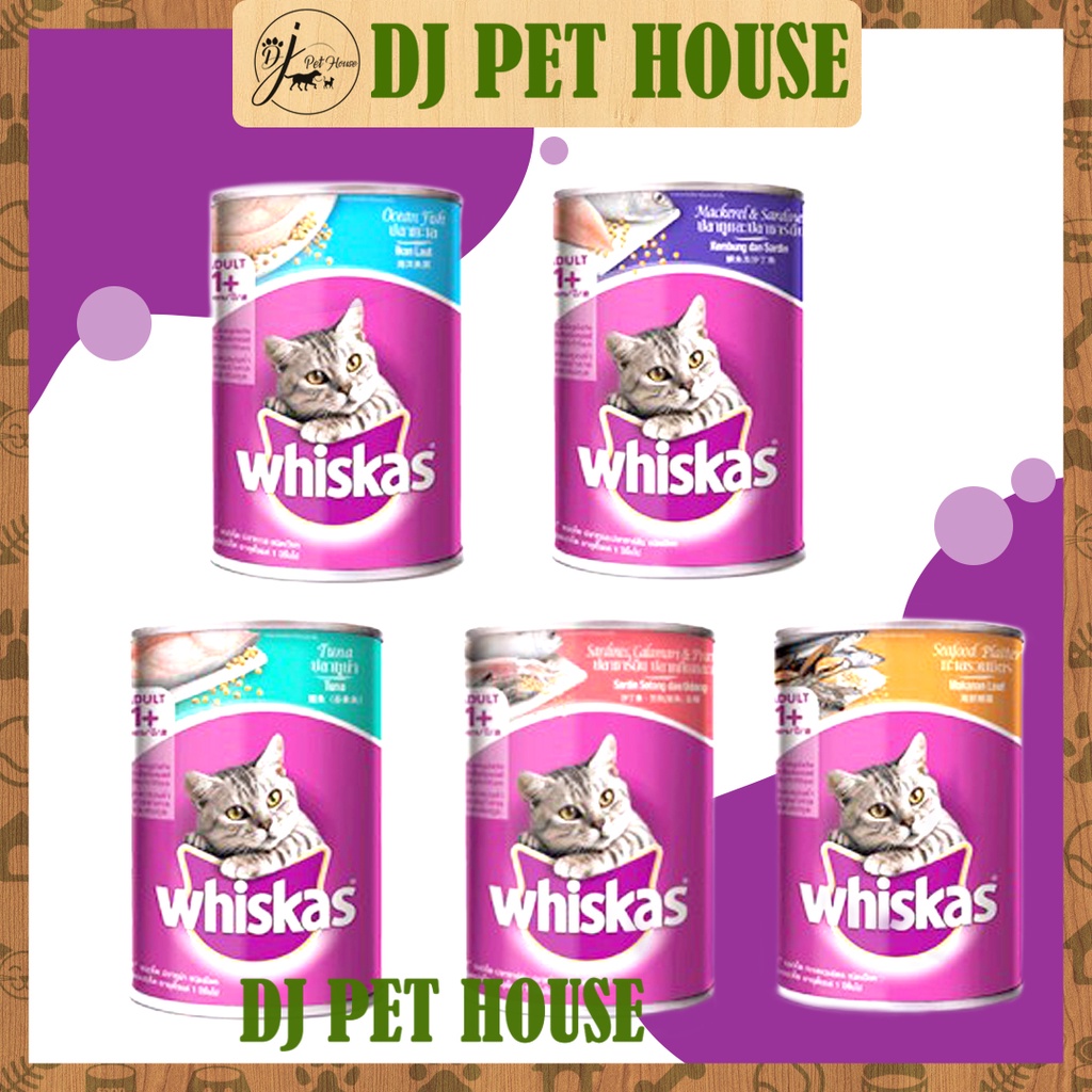 WHISKAS Cat Canned Food Adult 1+ (400g) Shopee Malaysia