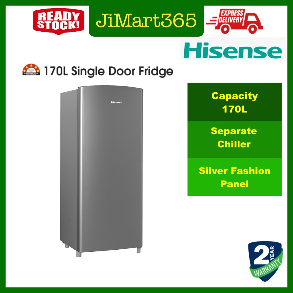 Hisense Single Door Fridge (170L) RR197D4AGN