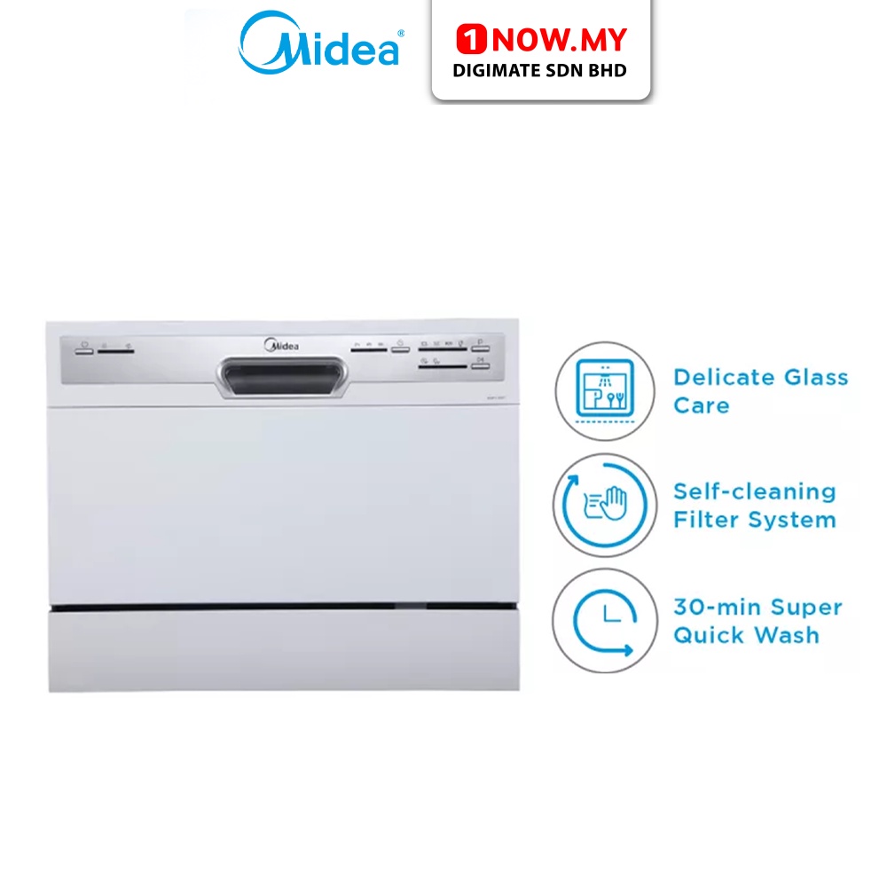 MIDEA Freestanding Dishwasher WQP63607 (6 Programs, 6 Place Settings