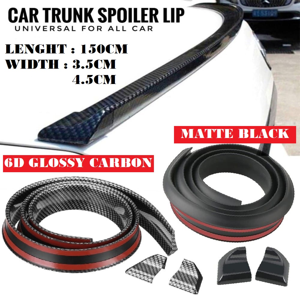 Car Spoiler Rubber Strip Rear Truck Bonnet Lip Boot Diffuser Duck Diffuser Spoiler Kereta Belakang