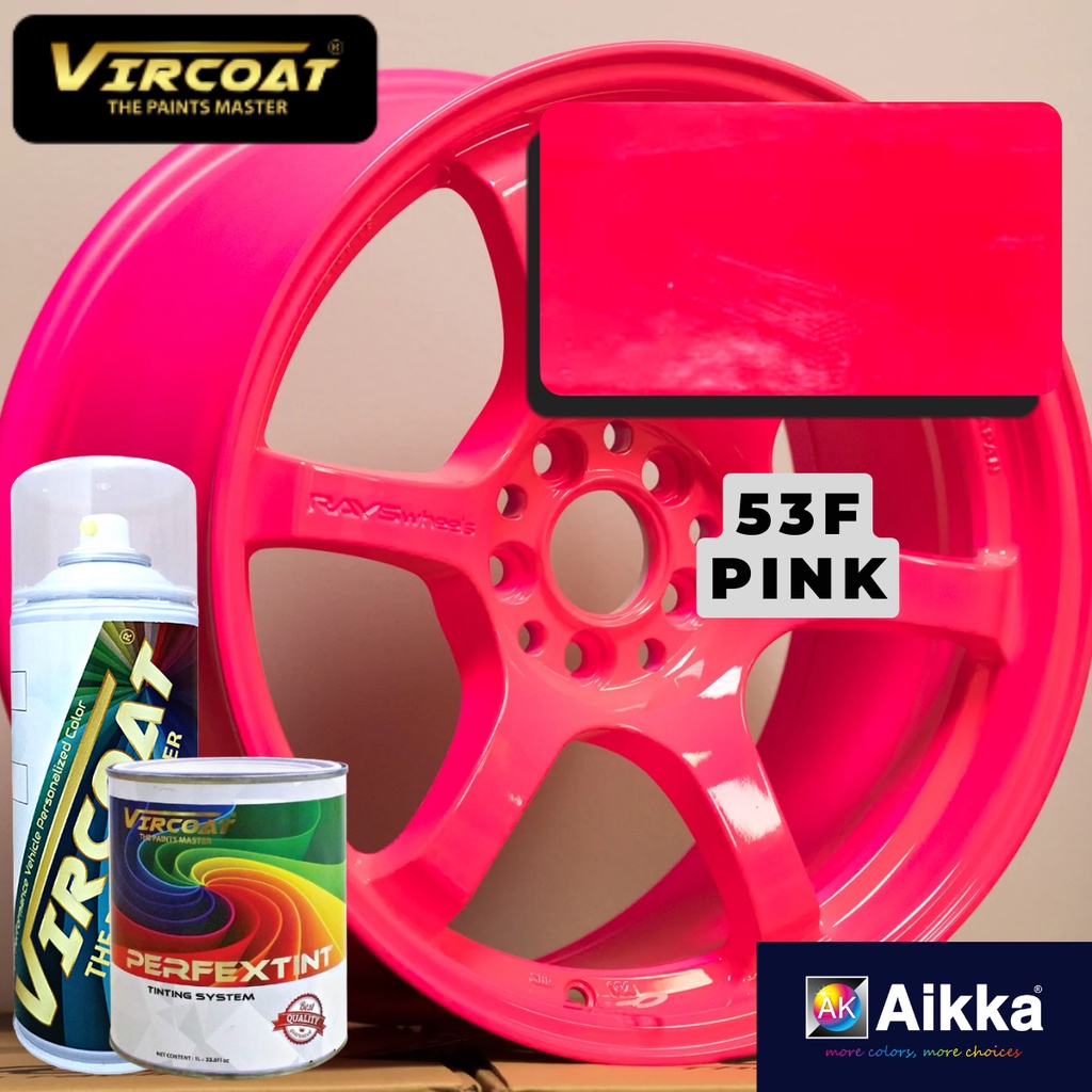 [Sport Rim Fluorescent Pink 53F] Paint AIKKA Aerosol Spray Paint for