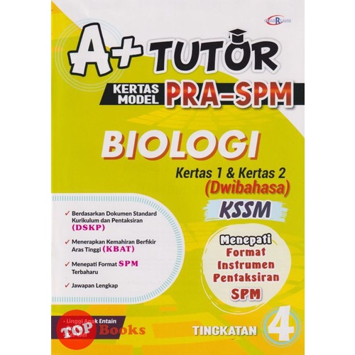 [TOPBOOKS Cemerlang] A+ Tutor Kertas Model Pra SPM Biologi Tingkatan 4 ...