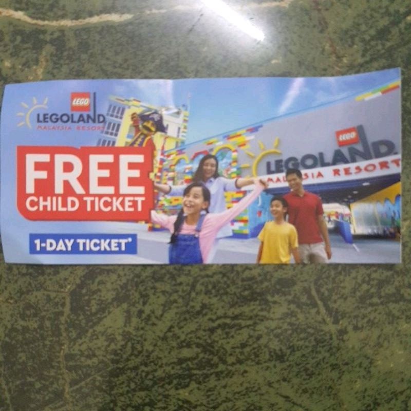 Legoland Kids Go Free One Day Child Ticket Shopee Malaysia