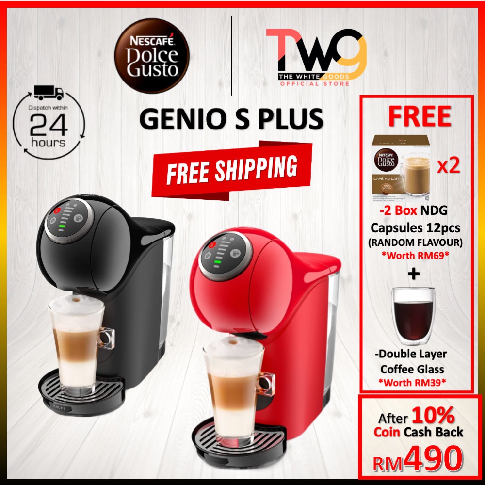 [FREE SHIPPING + 3 GIFT] NESCAFE ® Dolce Gusto® Malaysia  Genio S Plus / Genio S Touch Capsule Coffee Machine