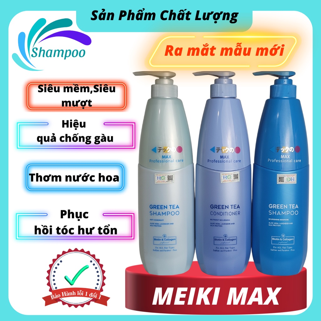 Meiki MAX Conditioner Shampoo 780ml Cleans Dandruff Premium Smooth