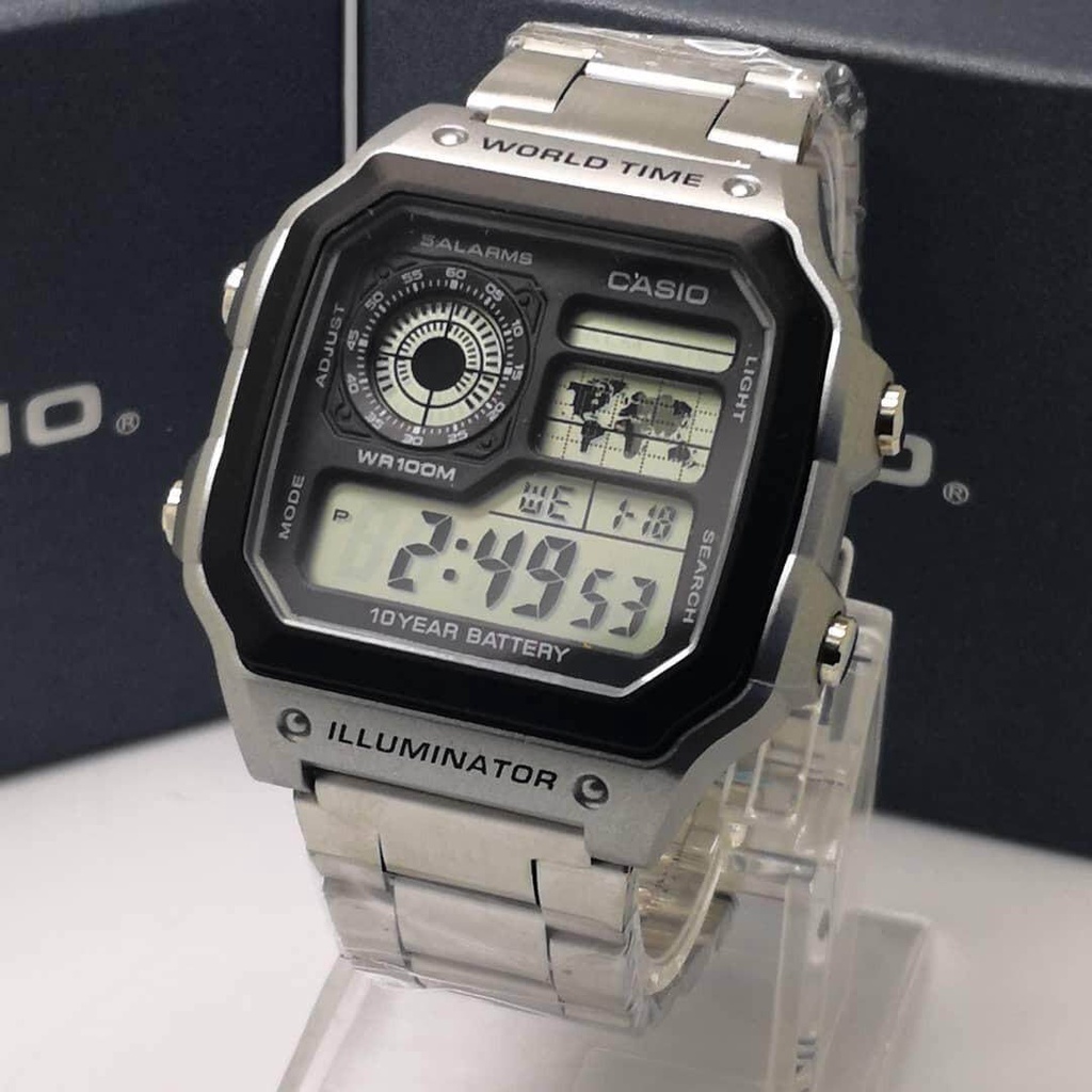 Casio AE1200 steel Digital Petak | Shopee Malaysia