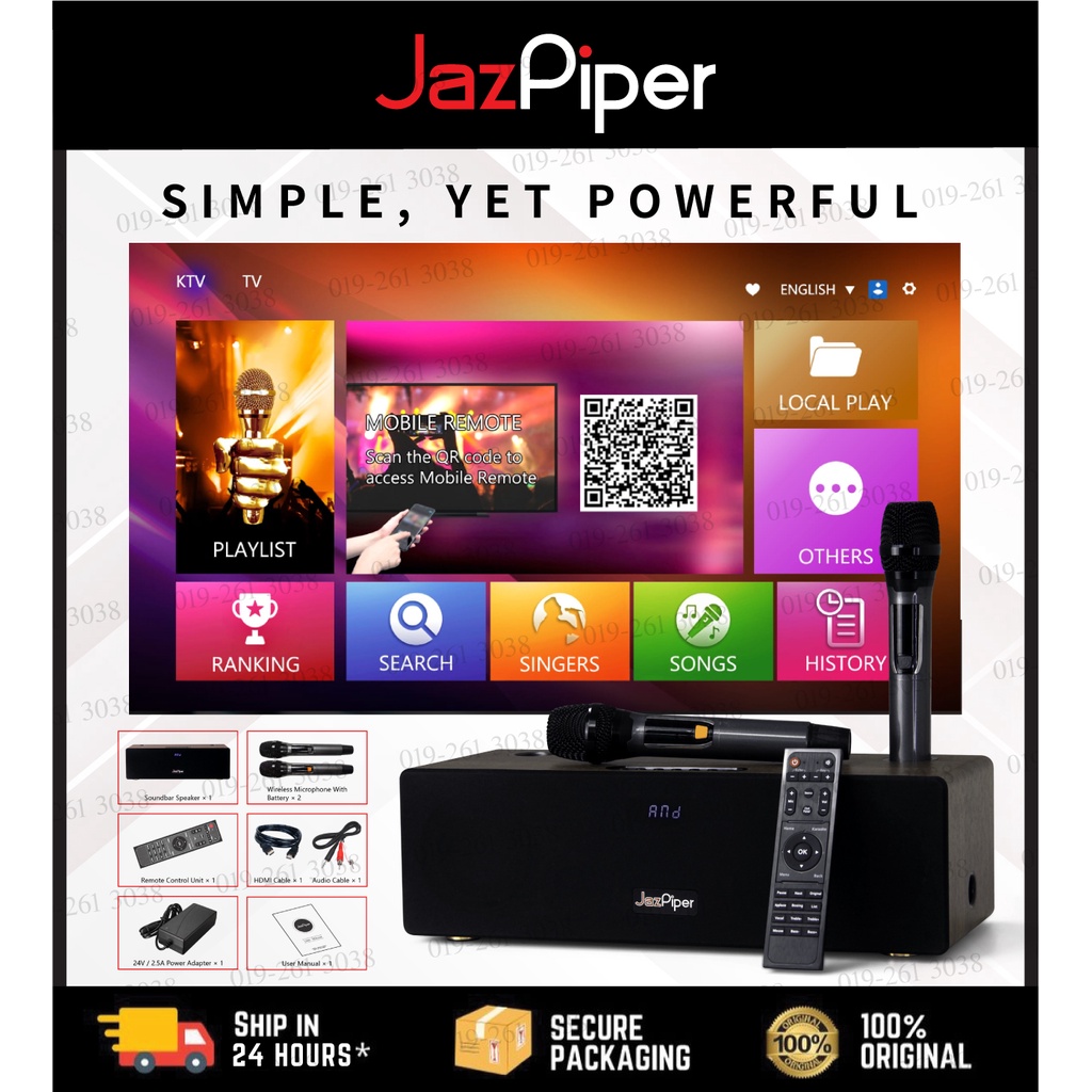 [ ORIGINAL ] Top 1 MALAYSIA Official JazPiper PLUS Karaoke Sound System