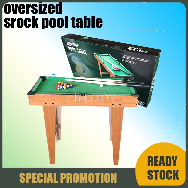 27*14 inches Mini Billiards for Kids Wooden with Tall Feet Pool Table