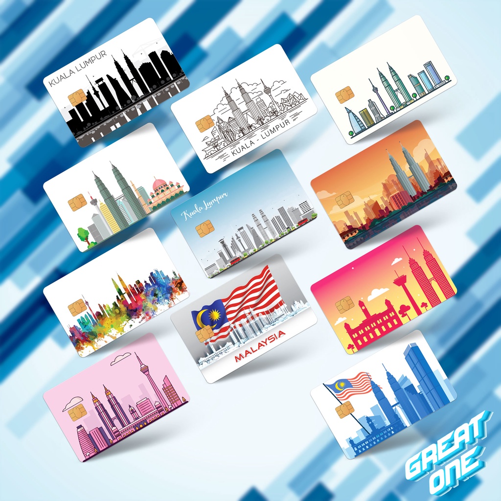 Malaysia Kuala Lumpur Merdeka Sticker Card Cover Skin Access Touch n Go ...