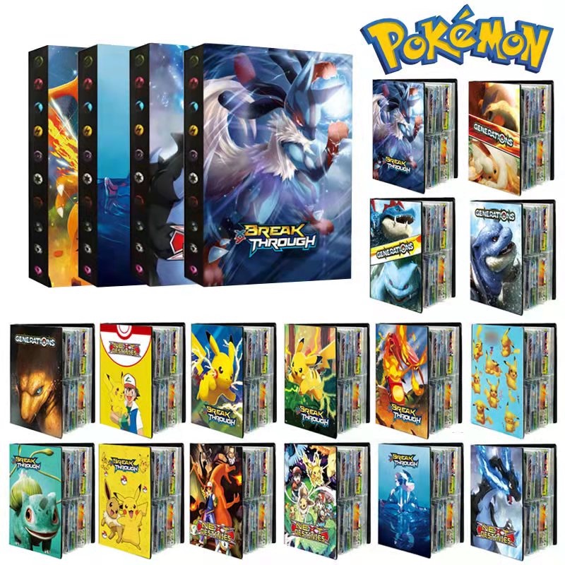 240 Cards Pokemon Album Book Collection Holder Pocket Anime Map Game ...