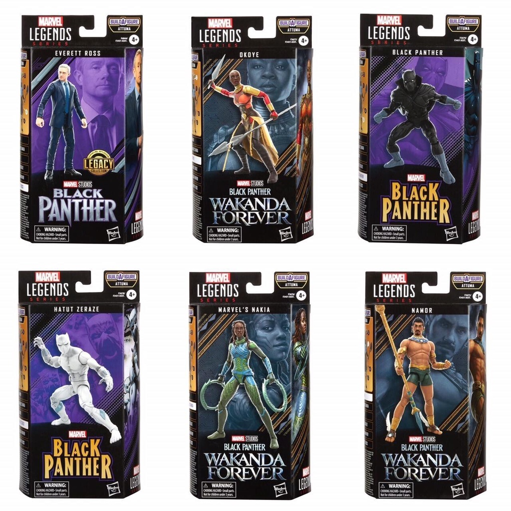 Marvel Legends 6 Inch Black Panther:Wakanda Forever- Black Panther ...