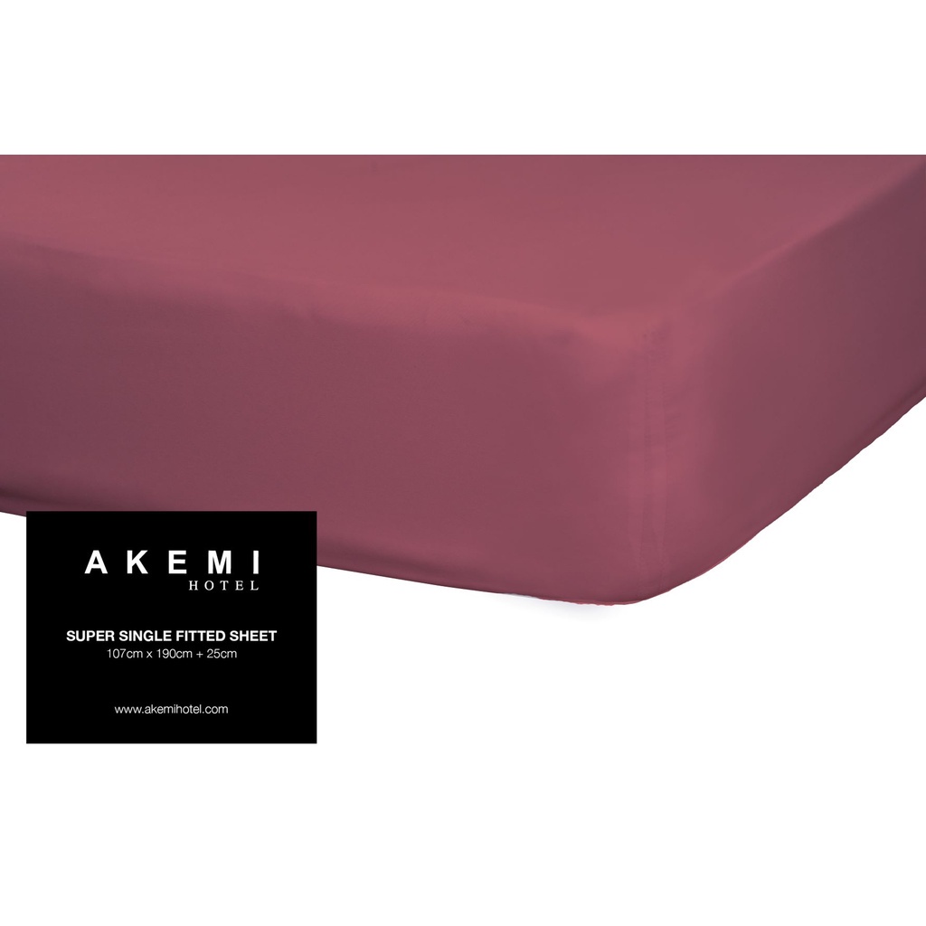 Akemi Super Single Bed Fitted Bedsheet Bed Sheet (107cm x 190cm + 25cm ) Shopee Malaysia