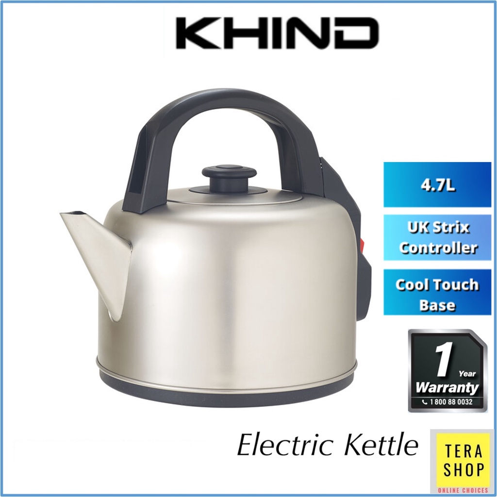 Khind EK471 SUS304 Stainless Steel 4.7L Electric Kettle Shopee Malaysia