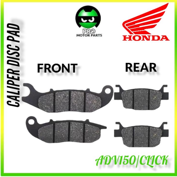 HONDA ADV 150 ADV150 CLICK FRONT DISC BRAKE PAD DISC PADS REAR DEPAN